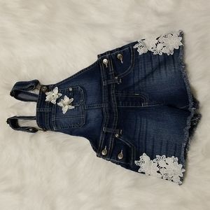 Girls Jordache Shortalls Size 6/6X